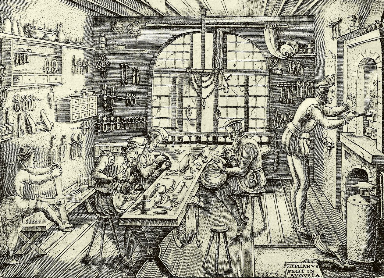 Goudsmidswinkel door Etienne Delaune