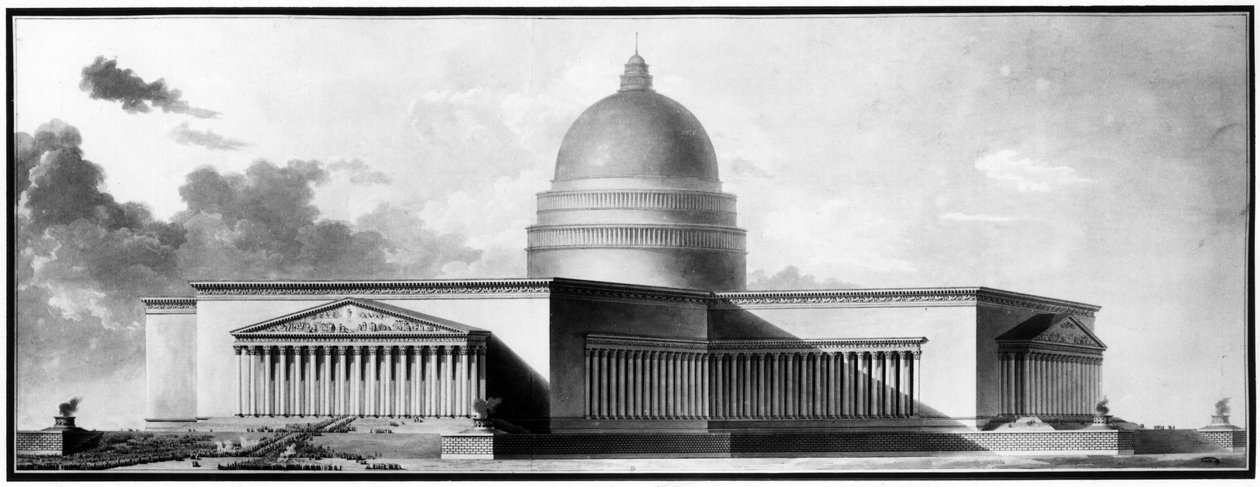 Metropole, gevels door Etienne Louis Boullee