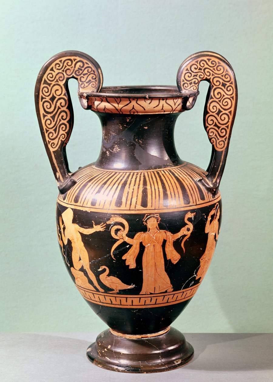 Roodfiguur voluutkrater met Orestes en de Furieën, eind 4e eeuw v.Chr. (aardewerk) door Etruscan