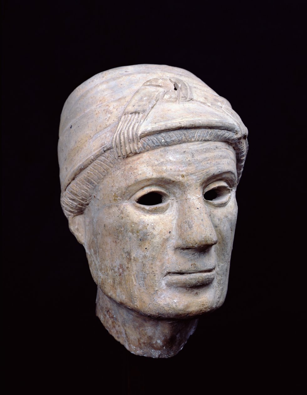 Hoofd van een oude vrouw, uit Cerveteri door Etruscan