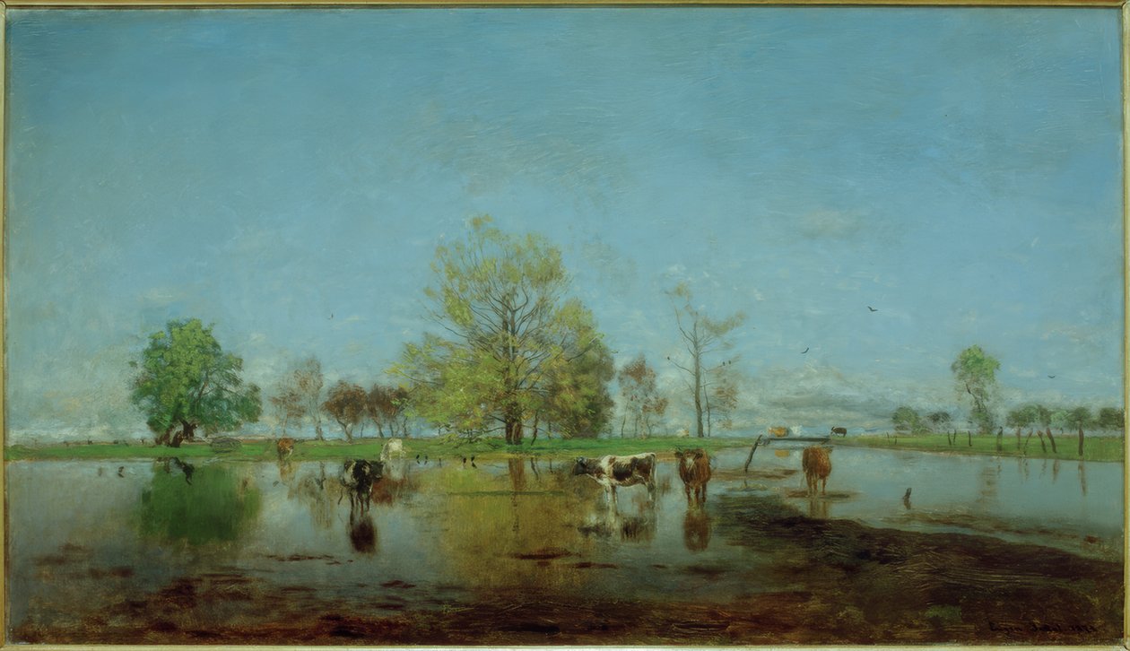 Hollandse landschap door Eugen Jettel