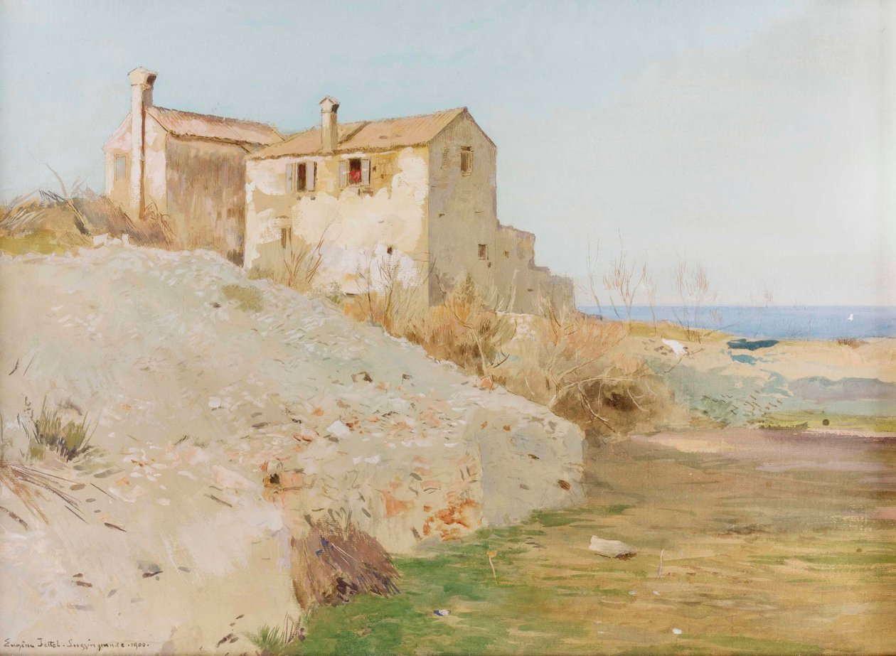 Huis aan de kust door Eugen Jettel