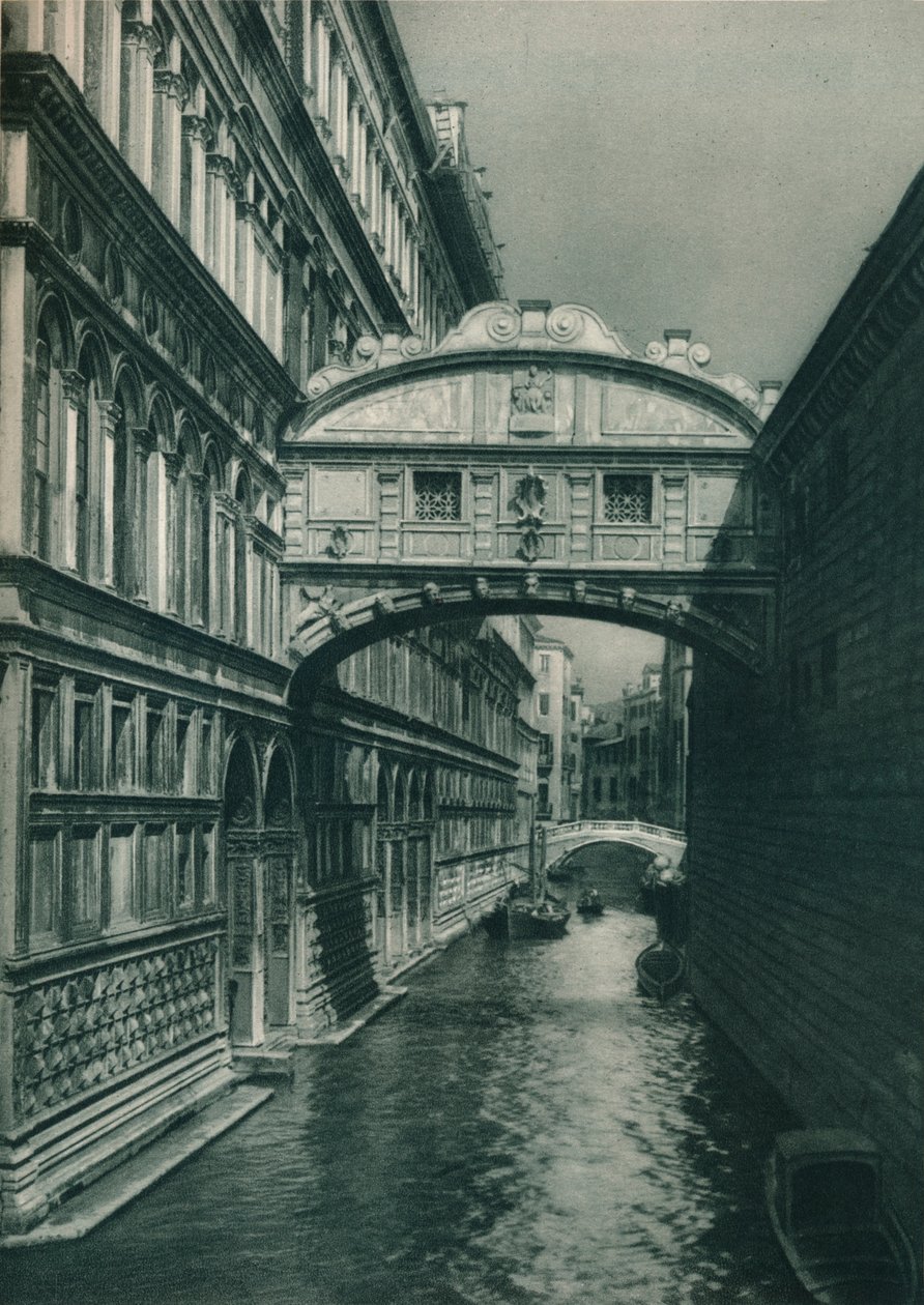 Brug der Zuchten, Venetië, Italië, 1927 door Eugen Poppel