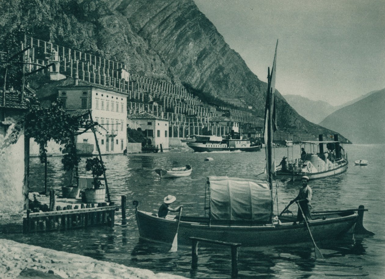 Haven van Limone sul Garda, Italië, 1927 door Eugen Poppel