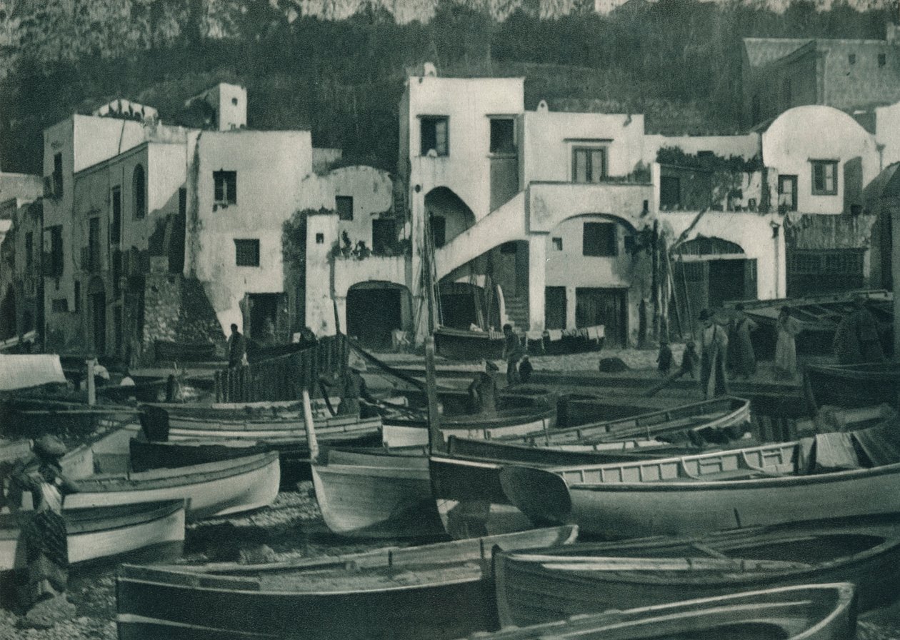 Marina Grande, Capri, Italië door Eugen Poppel