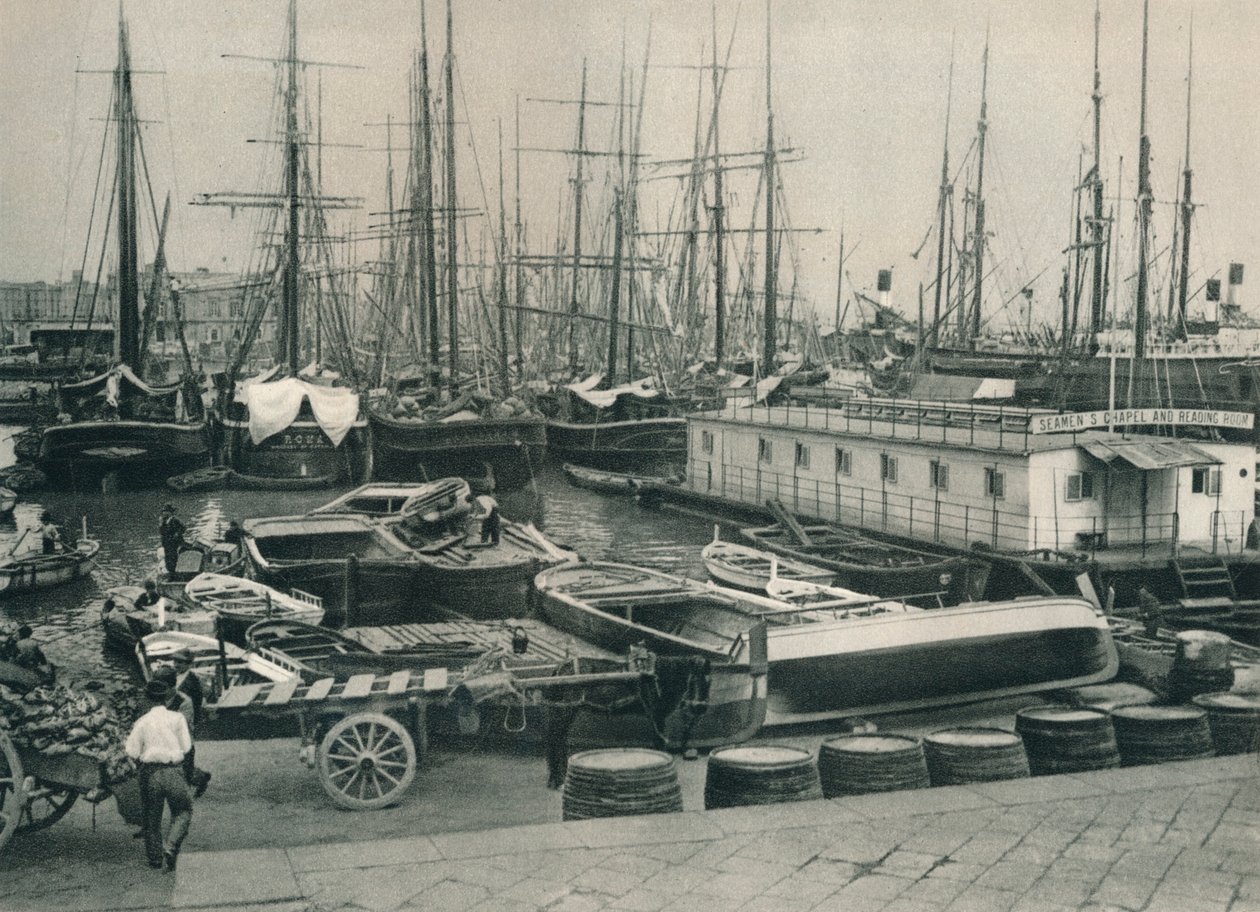Haven van Napels, Italië, 1927 door Eugen Poppel
