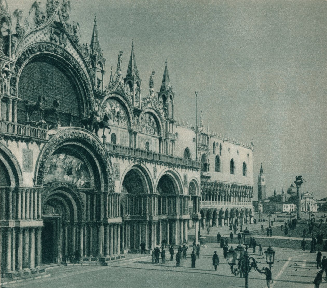 Basiliek van San Marco, Venetië, Italië, 1927 door Eugen Poppel