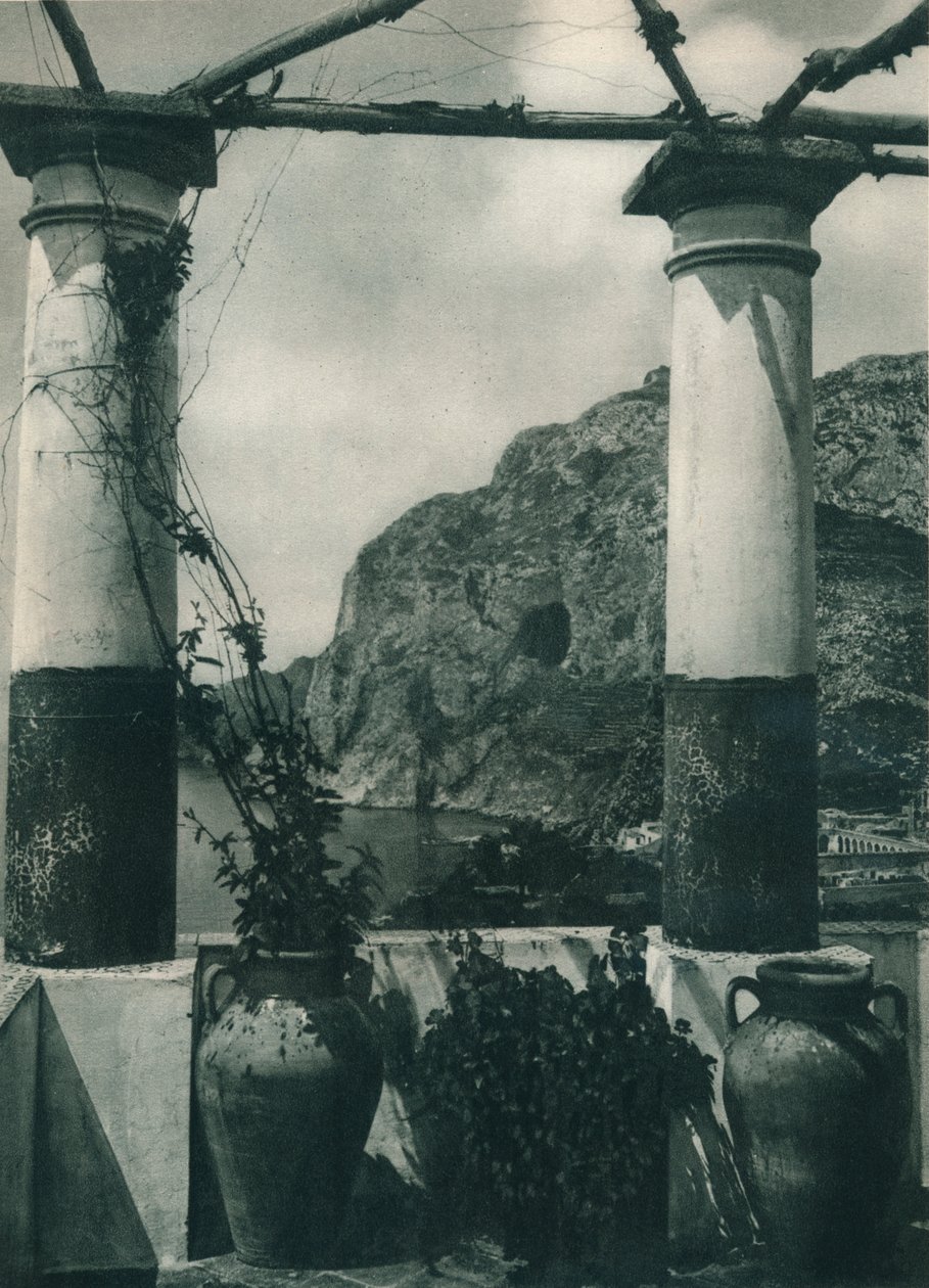 Uitzicht op Monte Solaro, Capri, Italië, 1927 door Eugen Poppel