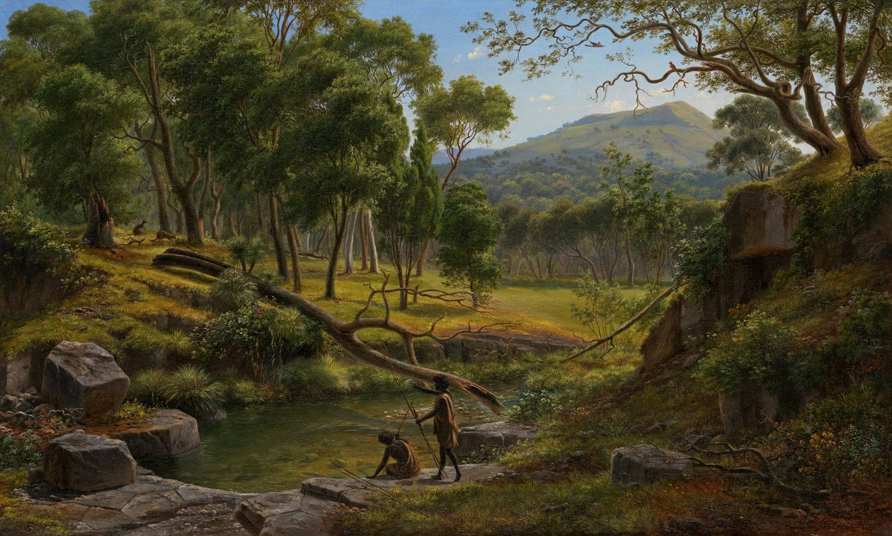 Warrenheip Heuvels bij Ballarat door Eugene von Guérard