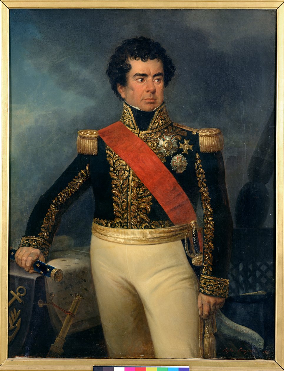 Portret van Victor-Guy (1775-1846) Baron Duperre, 1839 door Eugene Charpentier