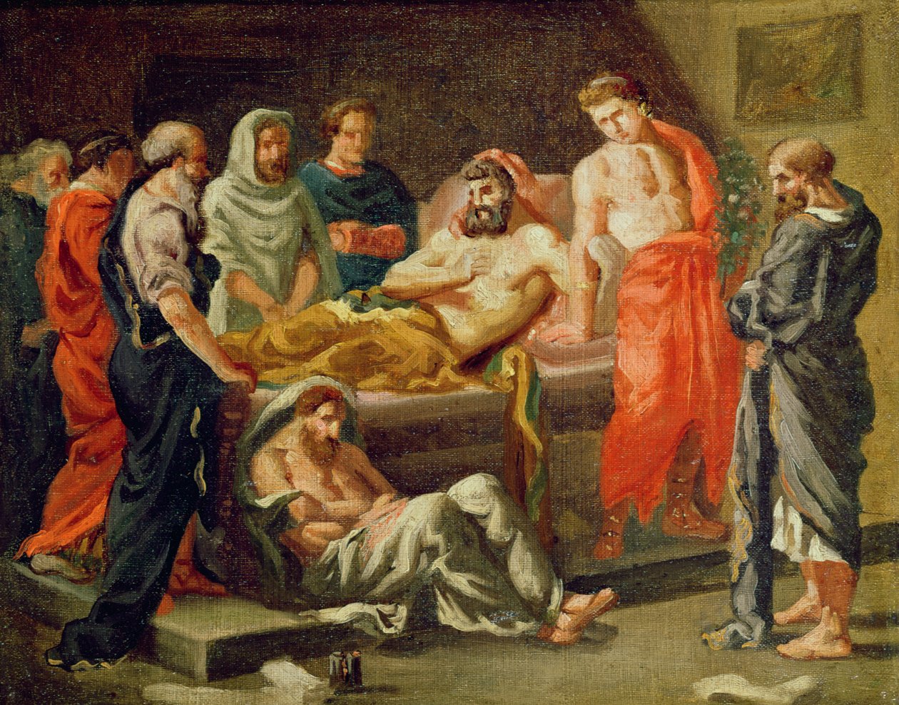 De dood van Marcus Aurelius (schets), ca. 1843 door Ferdinand Victor Eugene Delacroix