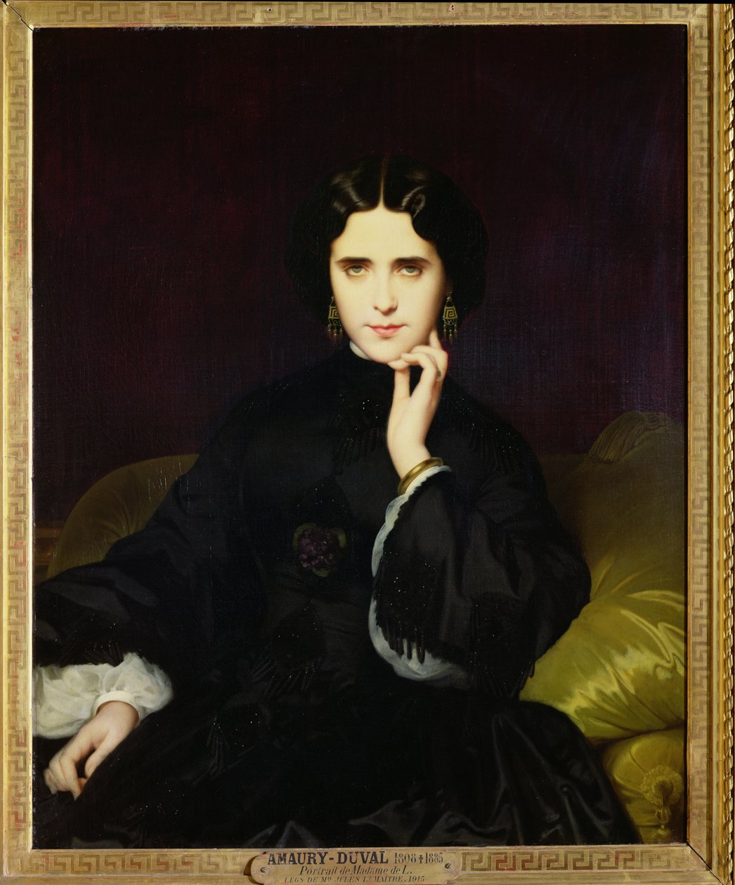 Portret van Jeanne de Tourbay (1837-1908) 1862 door Eugene Emmanuel Amaury Duval