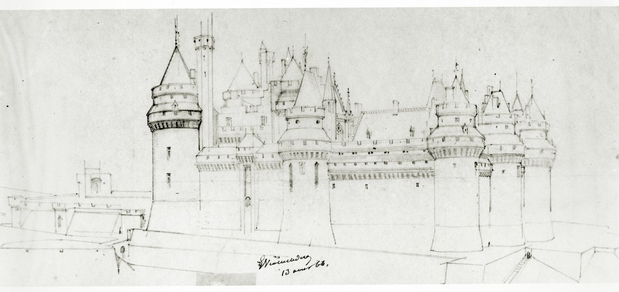 Château de Pierrefonds, 1866 door Eugene Emmanuel Viollet le Duc