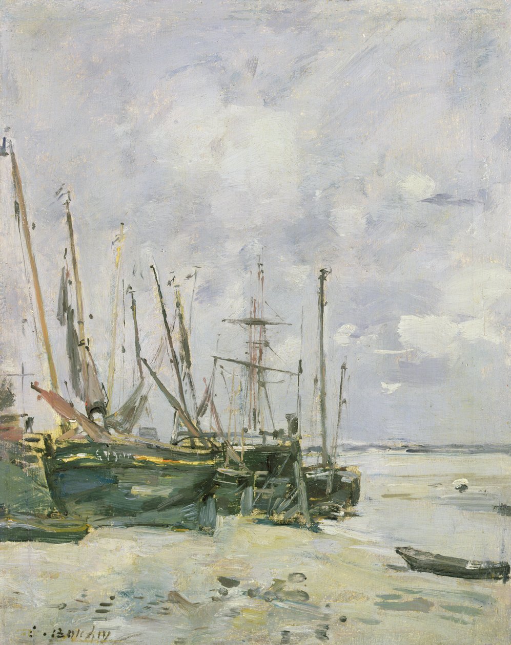 Boten, 1888-95 door Eugene Louis Boudin