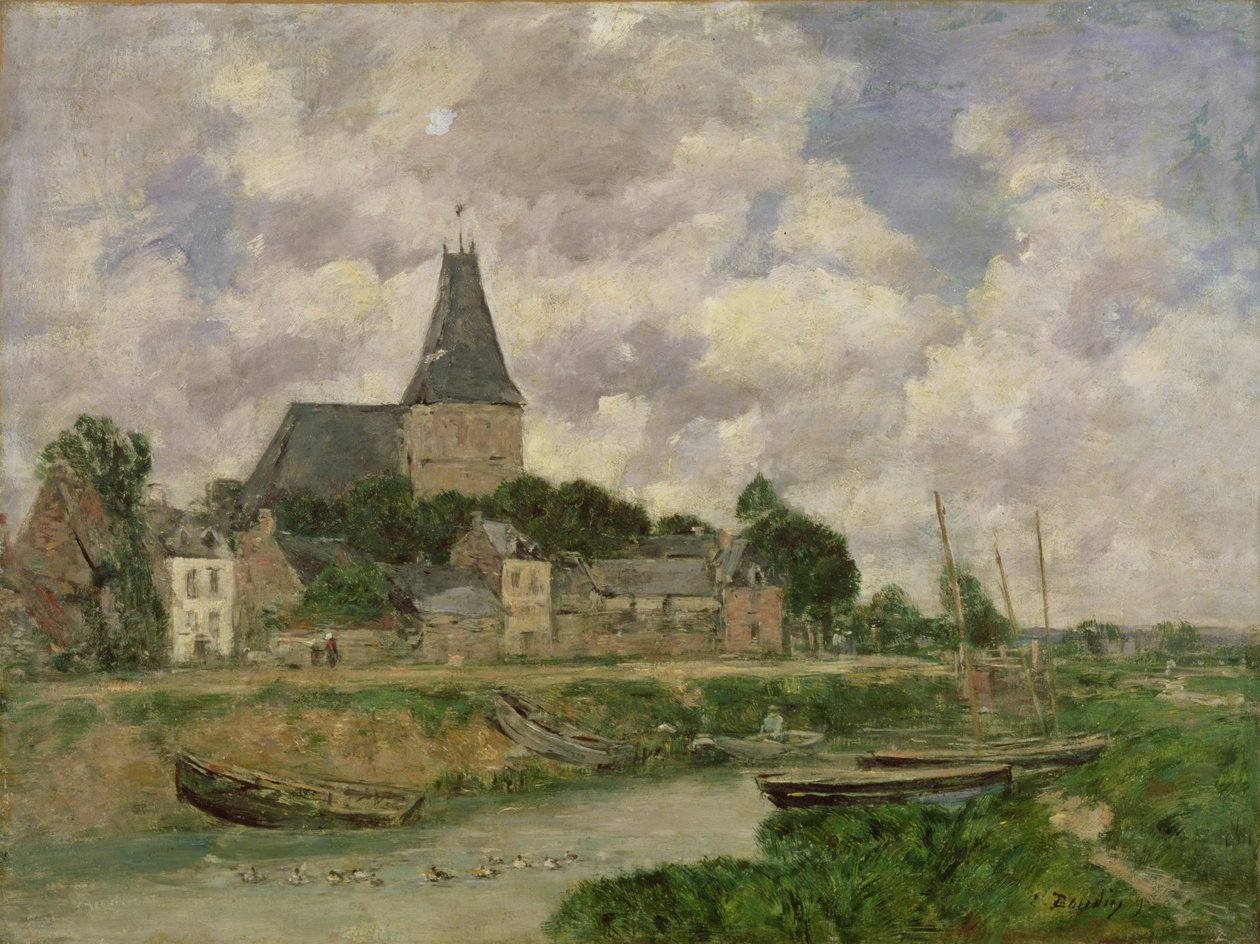 Quittebeuf, 1893 door Eugene Louis Boudin