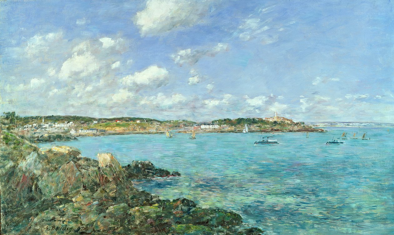 De Baai van Douarnenez, 1897 door Eugene Louis Boudin