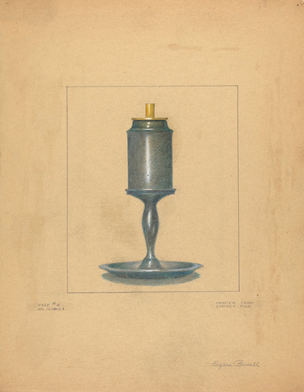 Pewter Lamp door Eugene Barrell