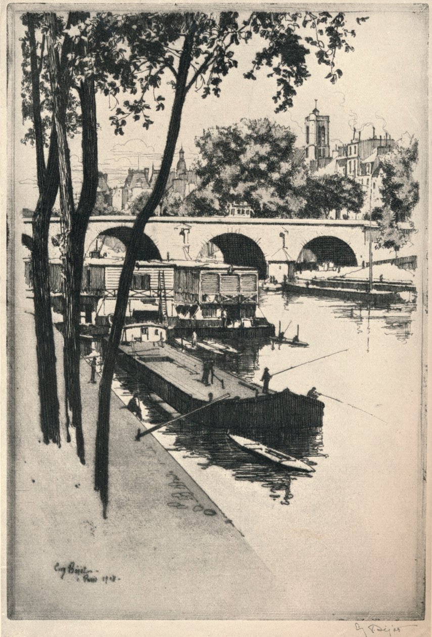 Boten wassen, 1915 door Eugene Bejot