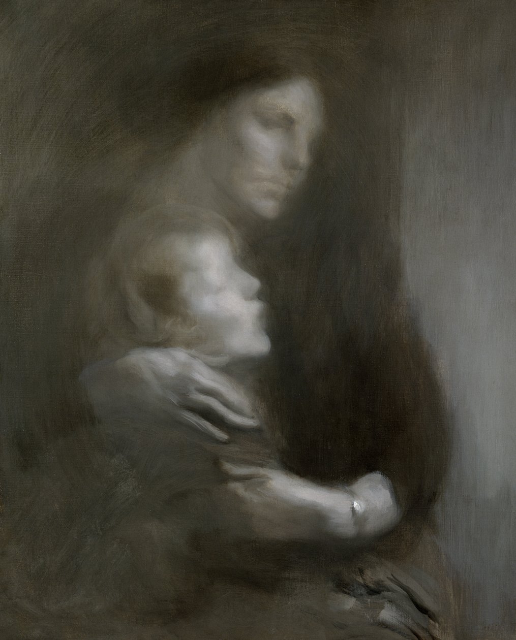 Moederschap (Lijden) door Eugène Carrière