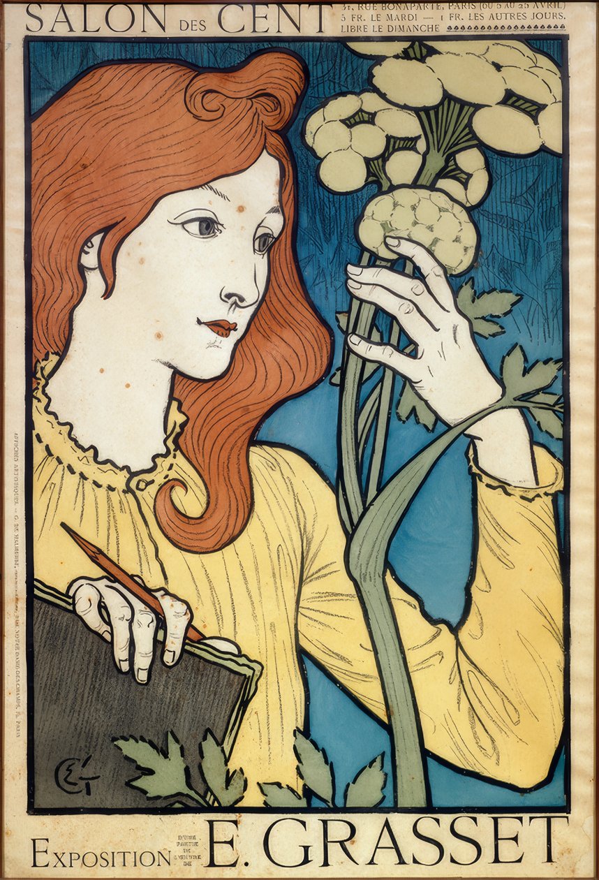 Salon des Cent, tentoonstelling E. Grasset door Eugene Grasset