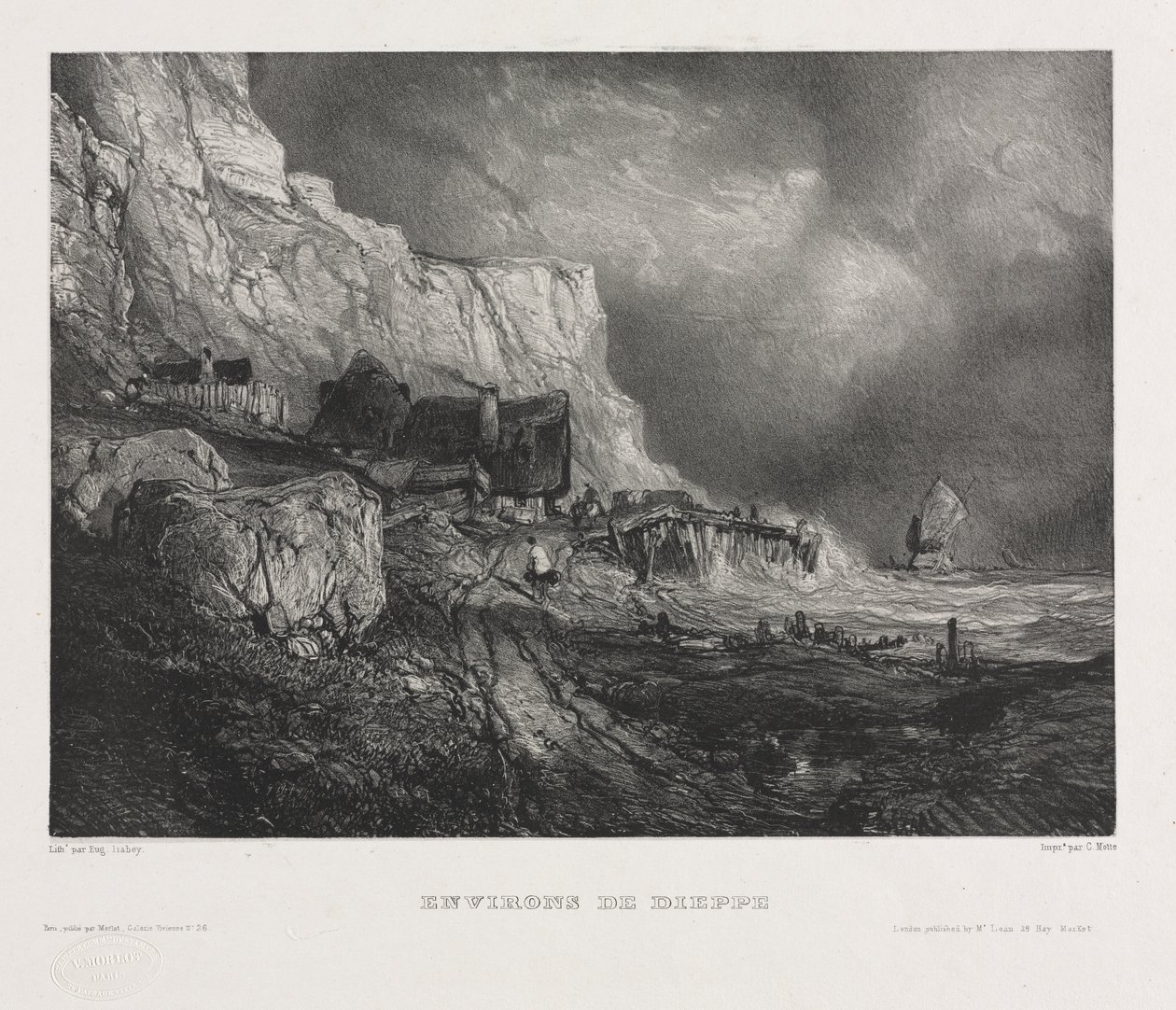 Zes mariniers, 1833 door Eugene Isabey