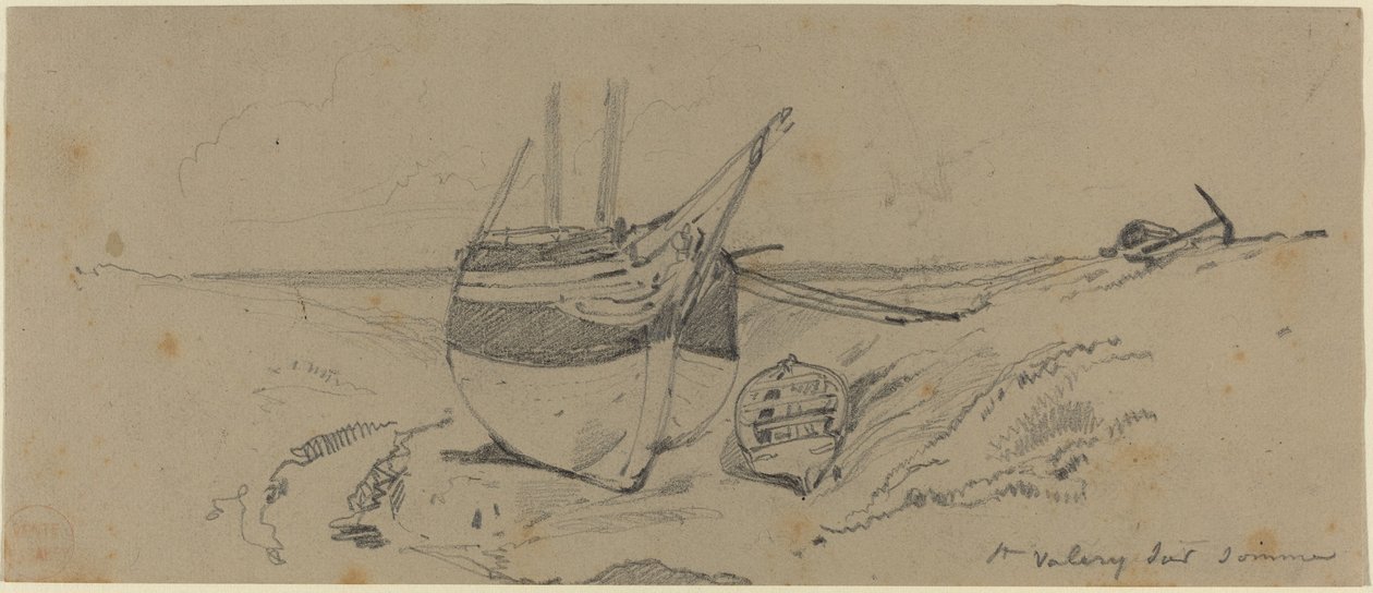 St. Valery sur somme door Eugene Isabey