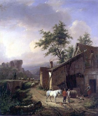 Op weg naar huis door Eugene Joseph Verboeckhoven