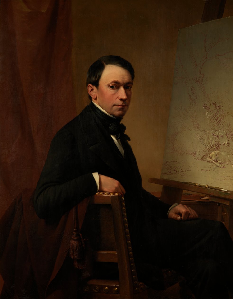 Zelfportret door Eugene Joseph Verboeckhoven
