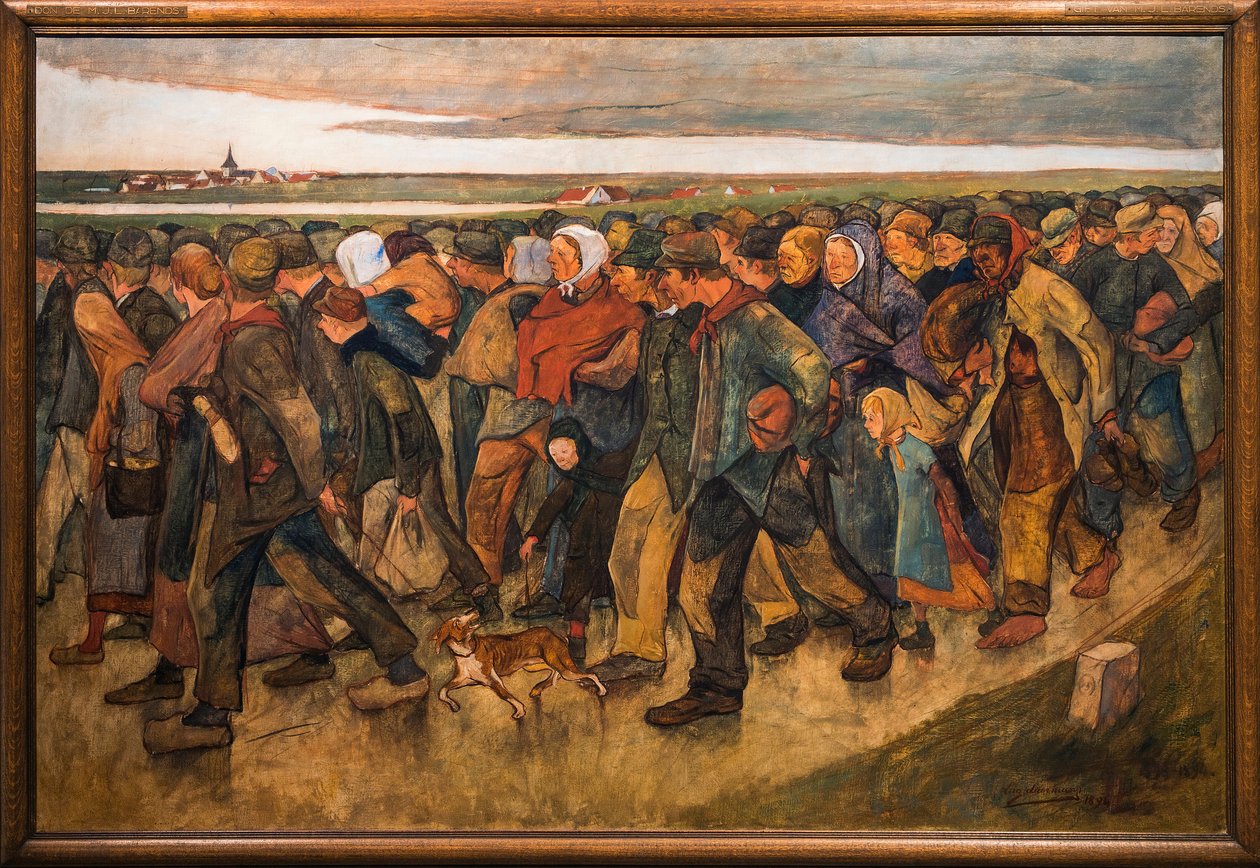 De Emigranten, door Eugene Laermans (1864-1940) door Eugene Laermans
