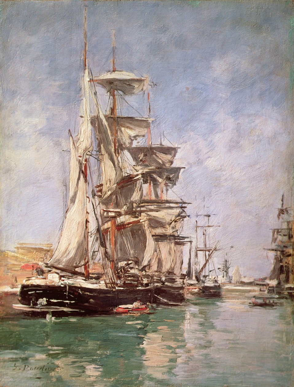 Zeilboten door Eugene Louis Boudin