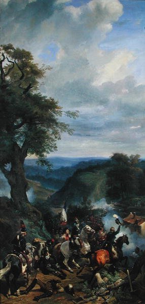 Slag bij Argonne, september 1792 door Eugene Louis Lami