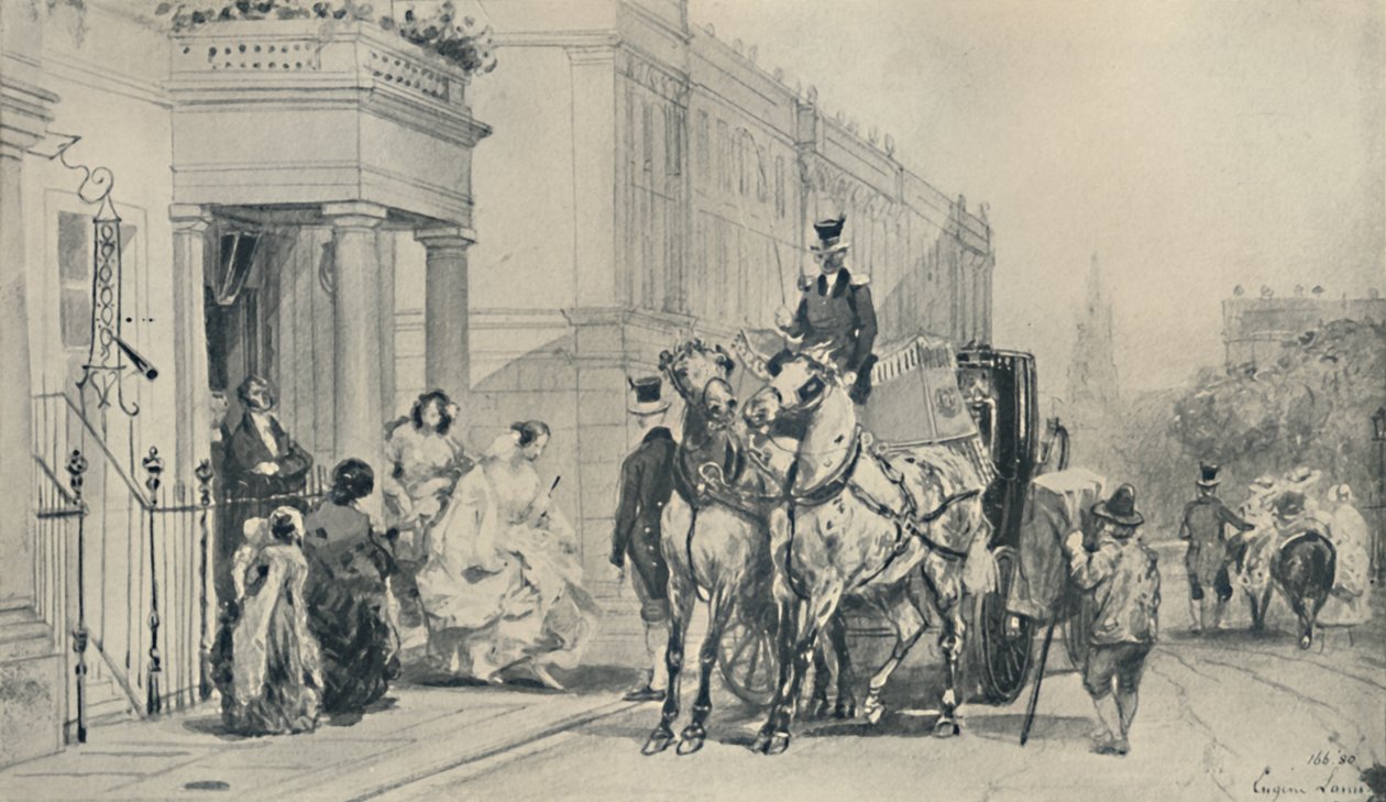 In Eaton Square, 1850, 1920 door Eugene Louis Lami
