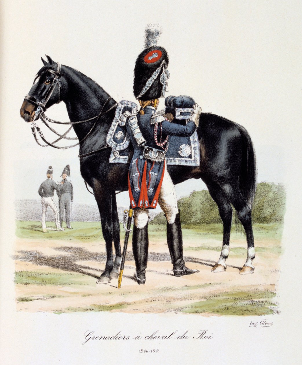 Grenadiers à Cheval du Roi, 1814-15 door Eugene Titeux