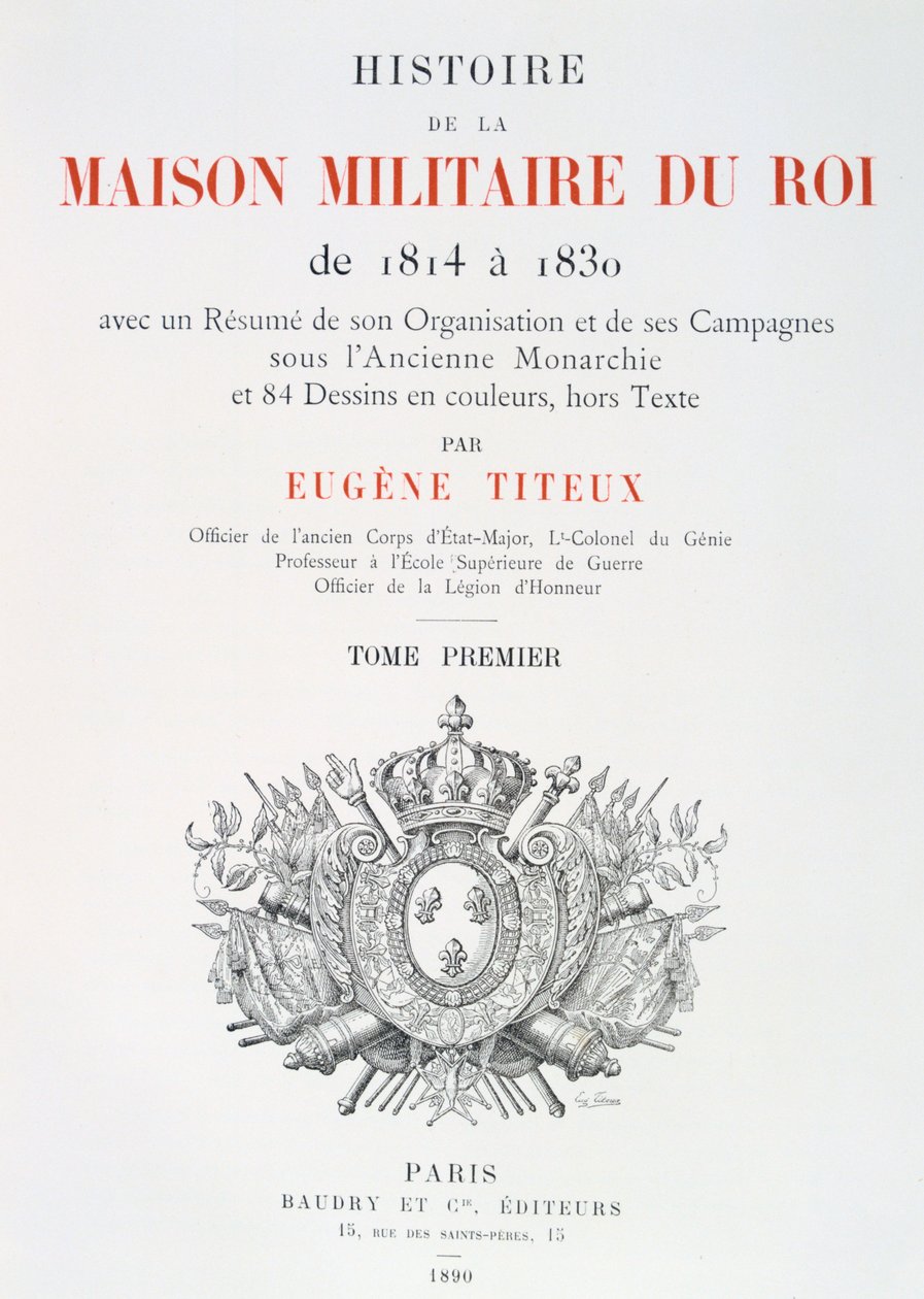 Titelpagina door Eugene Titeux