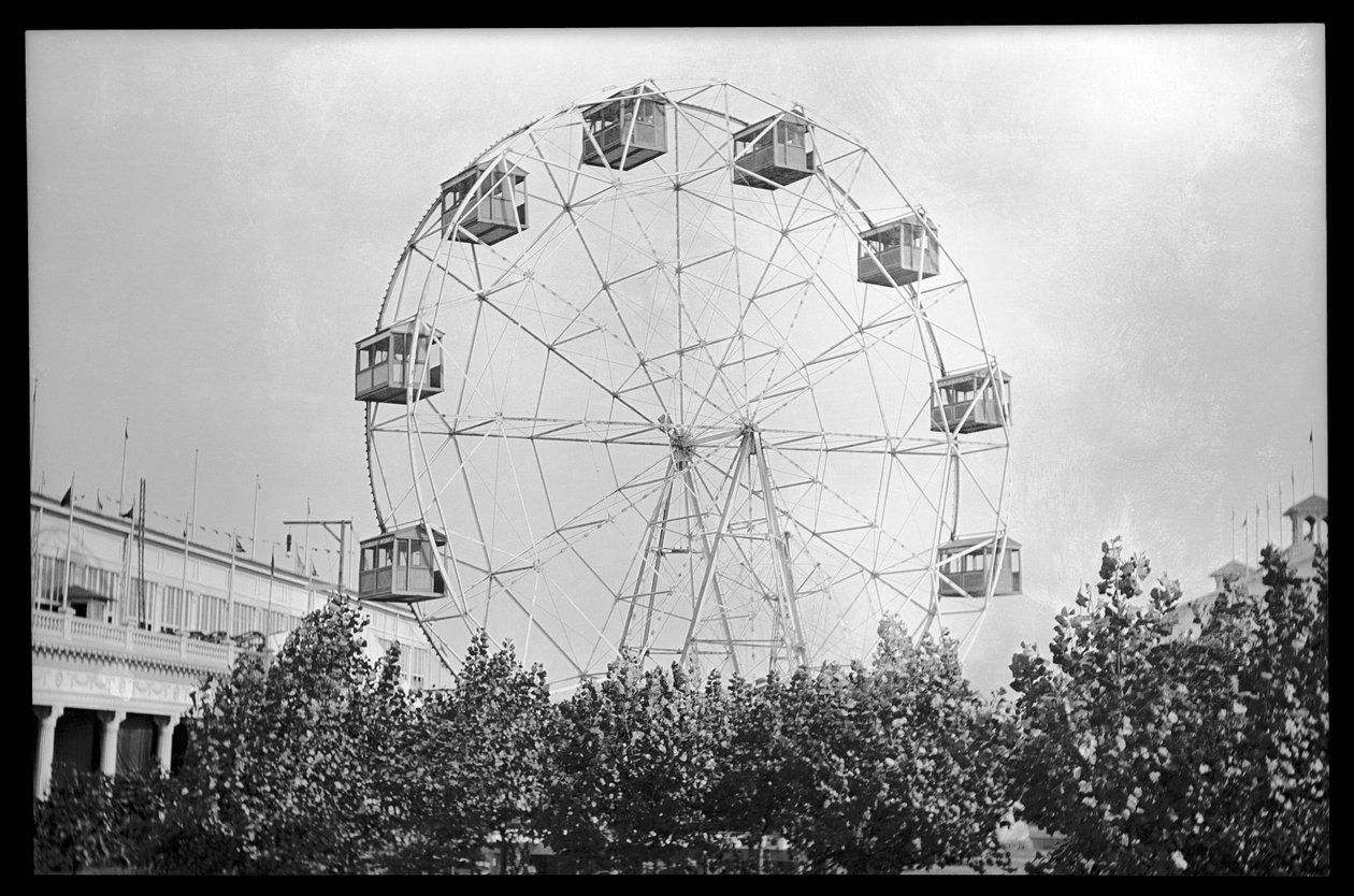 Reuzenrad, Coney Island, 1910 door Eugene Wemlinger
