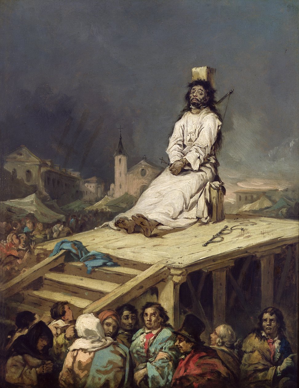 De Garrotte door Eugenio Lucas y Padilla