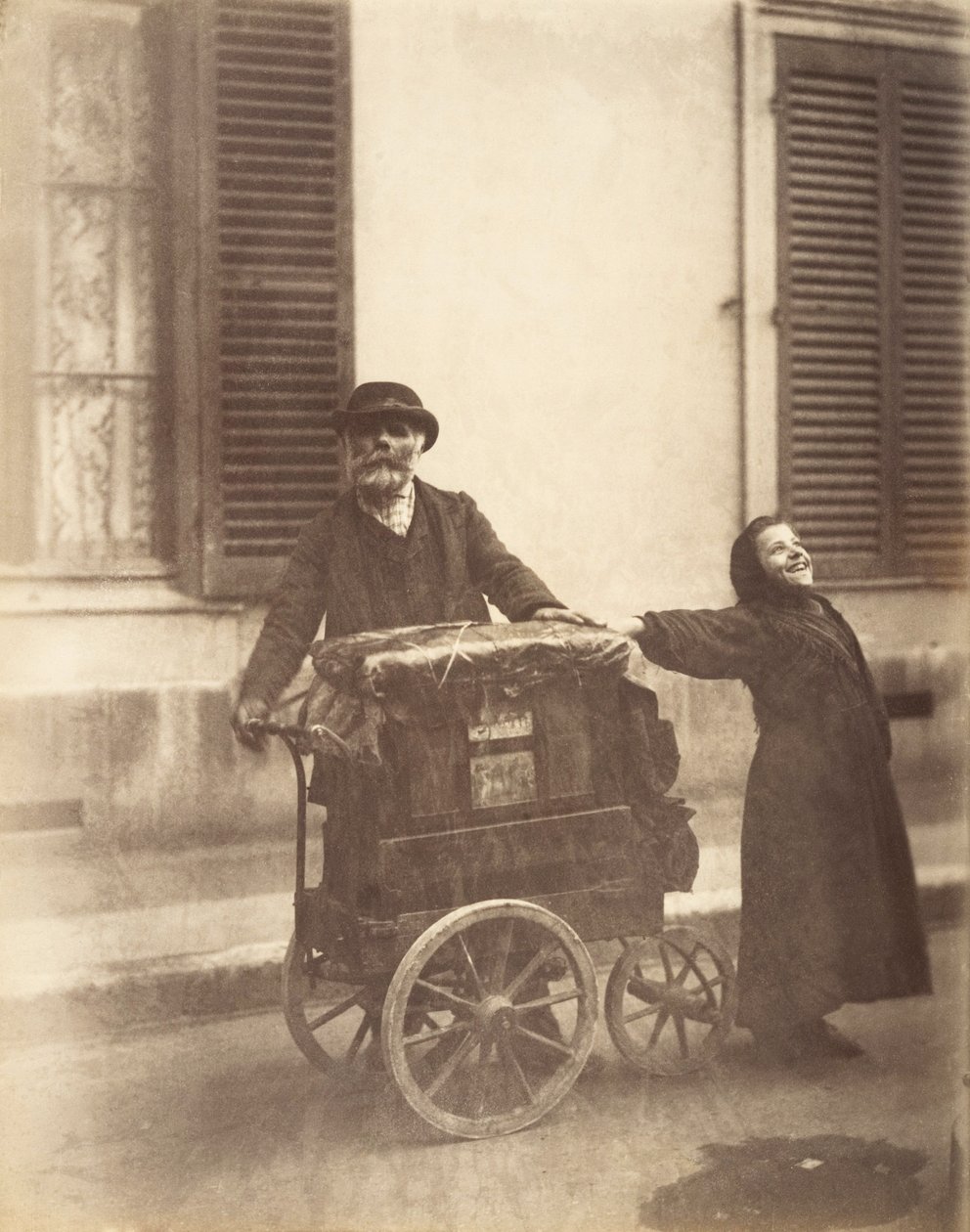 Draaiorgelman door Eugène Atget