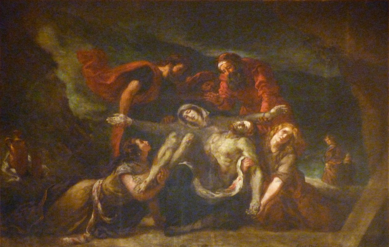 Pietà door Ferdinand Victor Eugene Delacroix
