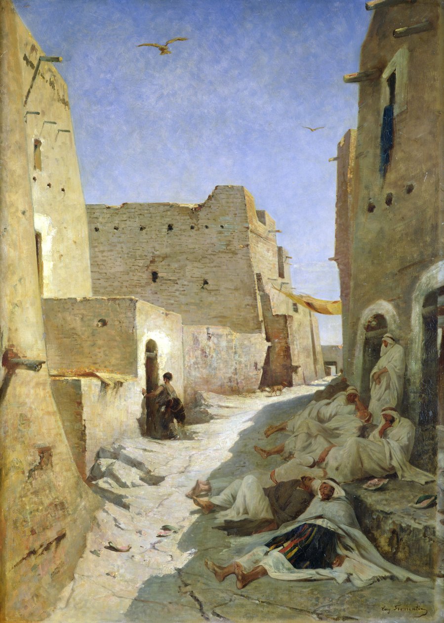 De Bab-El-Gharbi Weg, Laghouat, 1859 door Eugène Fromentin