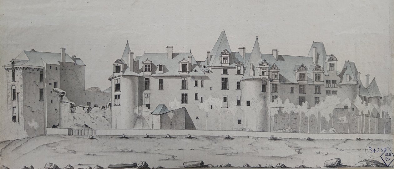 Het kasteel van Châteaubriant door Eugène Viollet-le-Duc door Eugène Viollet le Duc