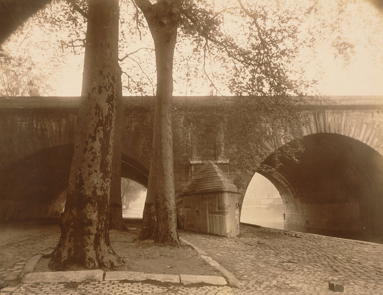 Pont Marie, 1926 (albumine foto) door Eugène Atget