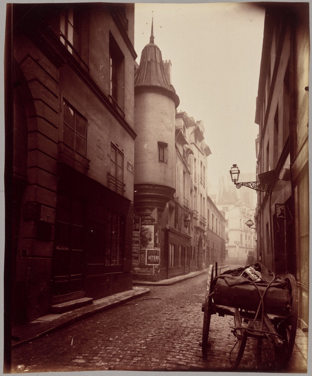 Rue Hautefeuille door Eugène Atget