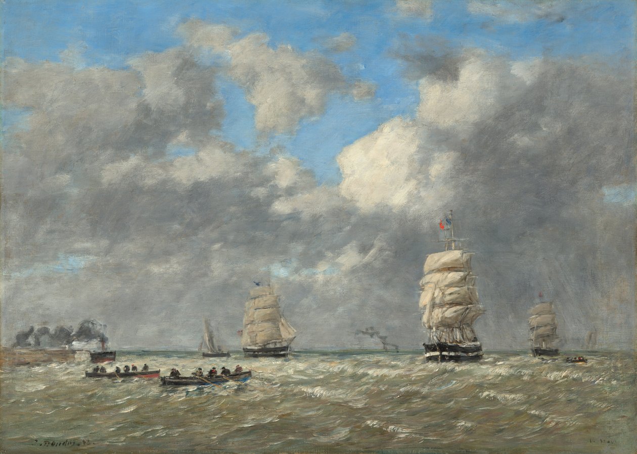 Le Havre door Eugène Boudin