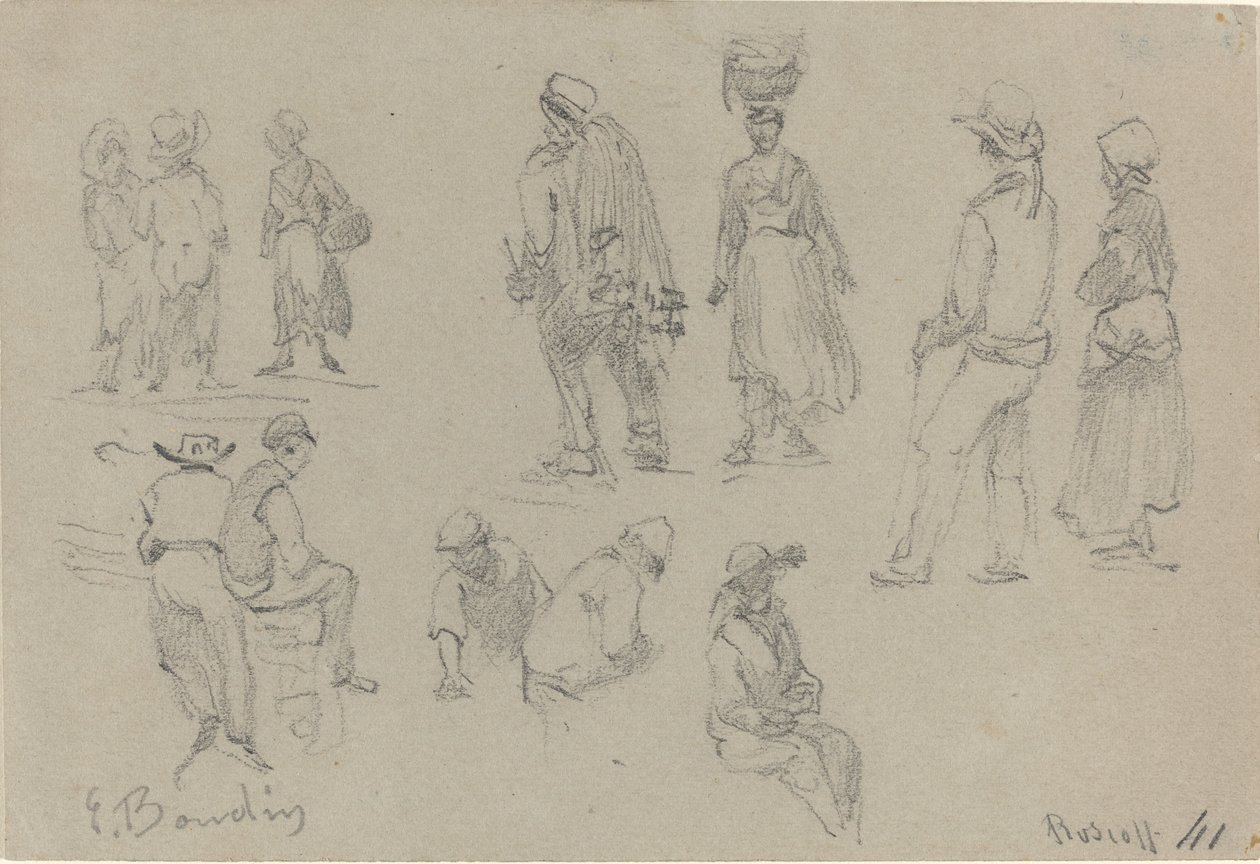 Provinciale Figuren door Eugène Boudin