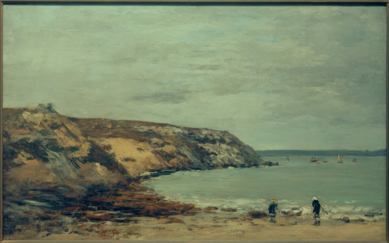 Rade de Brest. Kust van Bindy door Eugene Louis Boudin