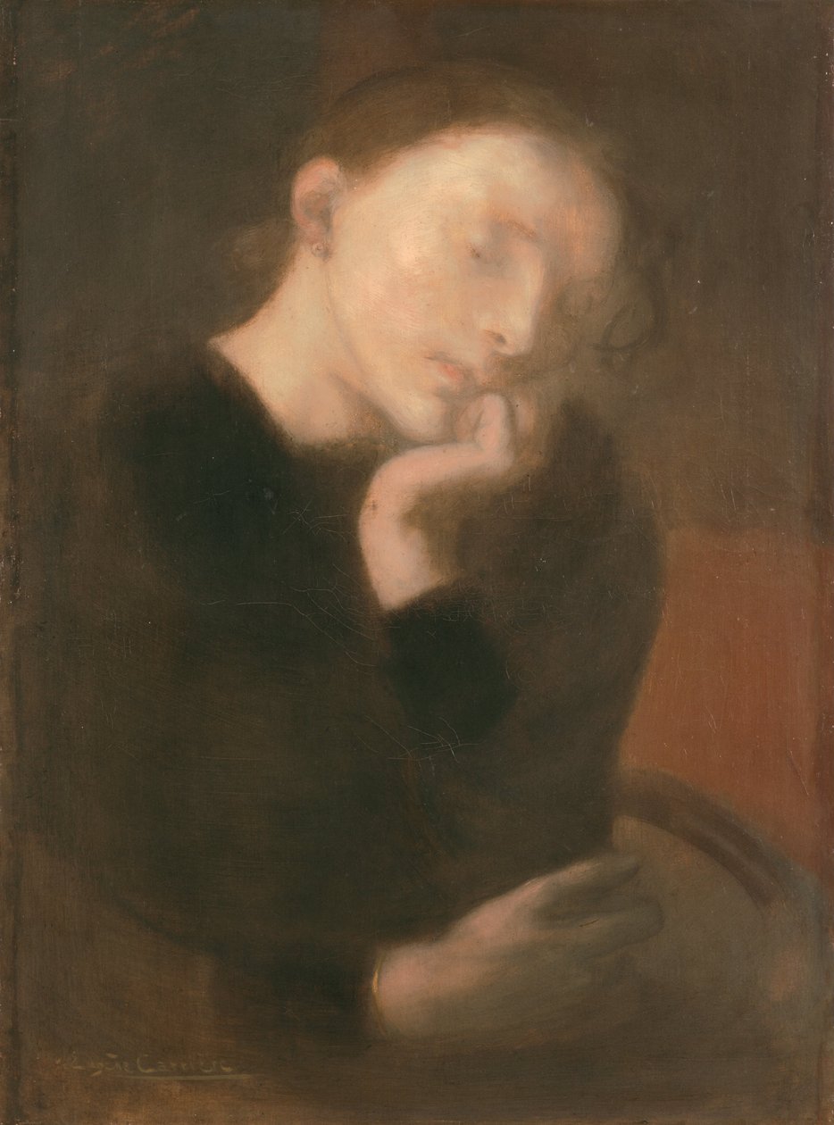 Meditatie door Eugène Carrière