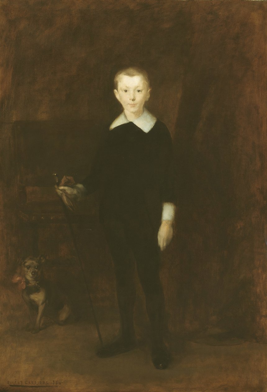 Portret van een jongen, 1886 door Eugène Carrière
