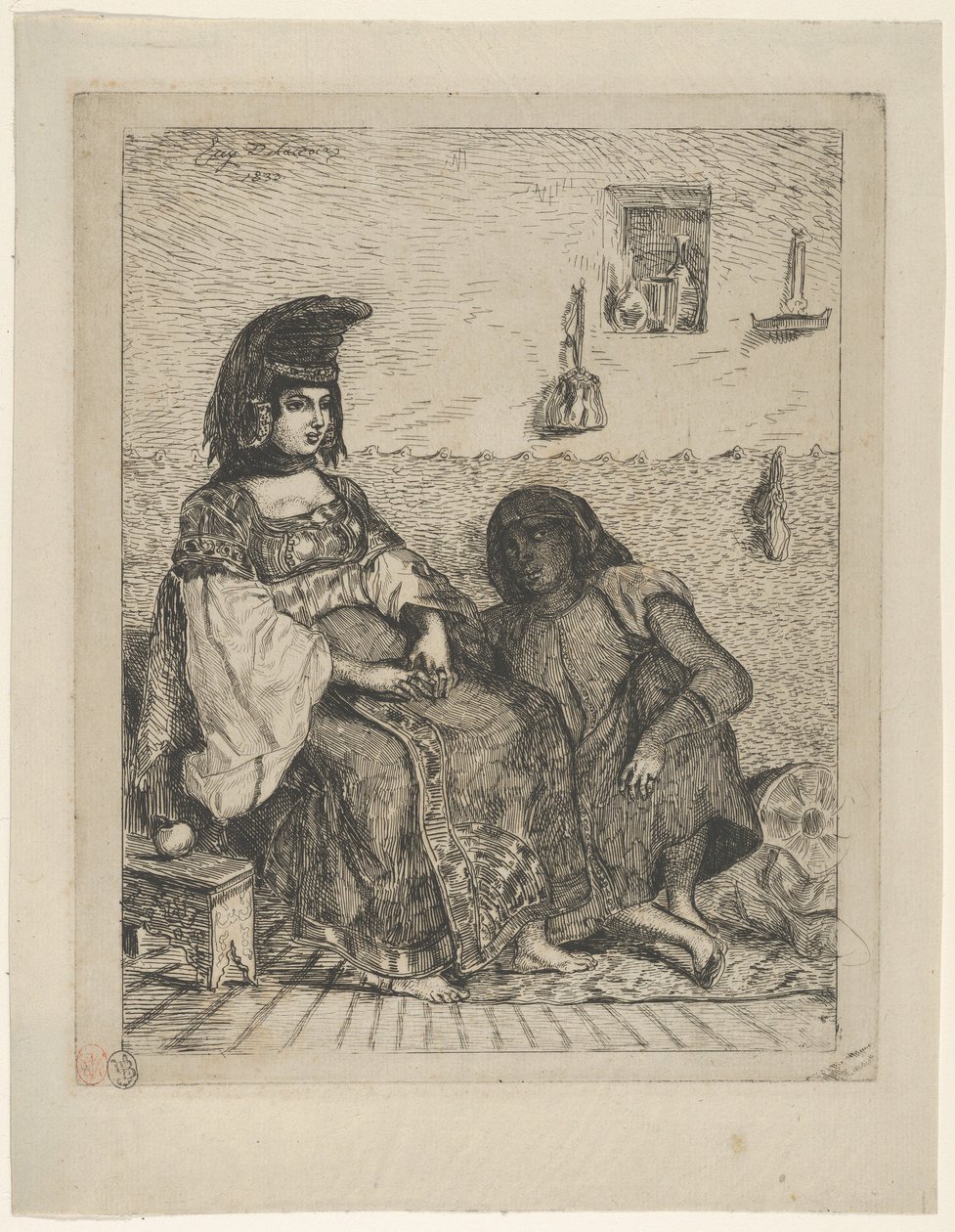 Een Joodse bruid in Tanger, 1833 door Eugène Delacroix