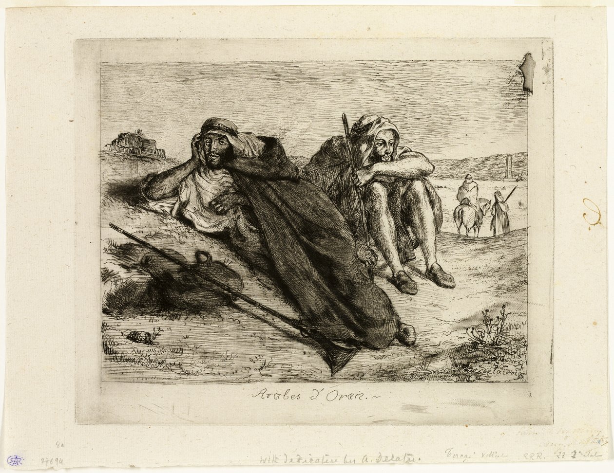 Arabieren van Oran door Eugène Delacroix