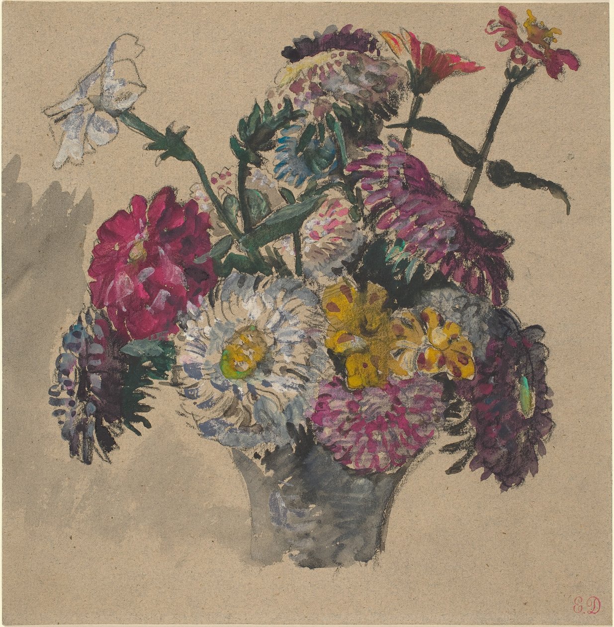 Bloemen door Eugène Delacroix